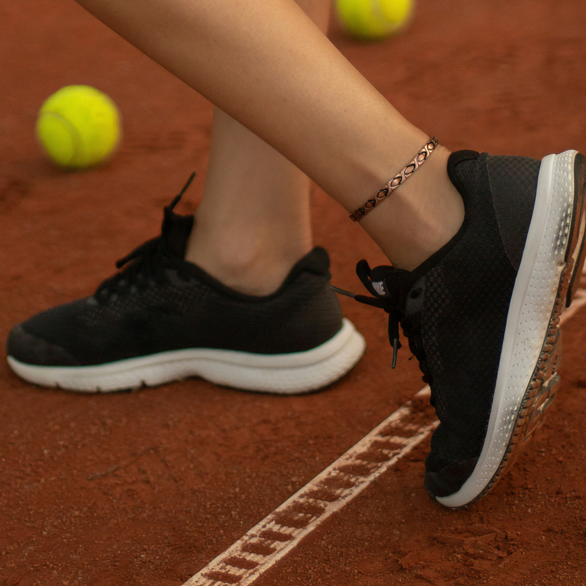 Ladies Solid Copper Magnetic Therapy Anklet Bracelet