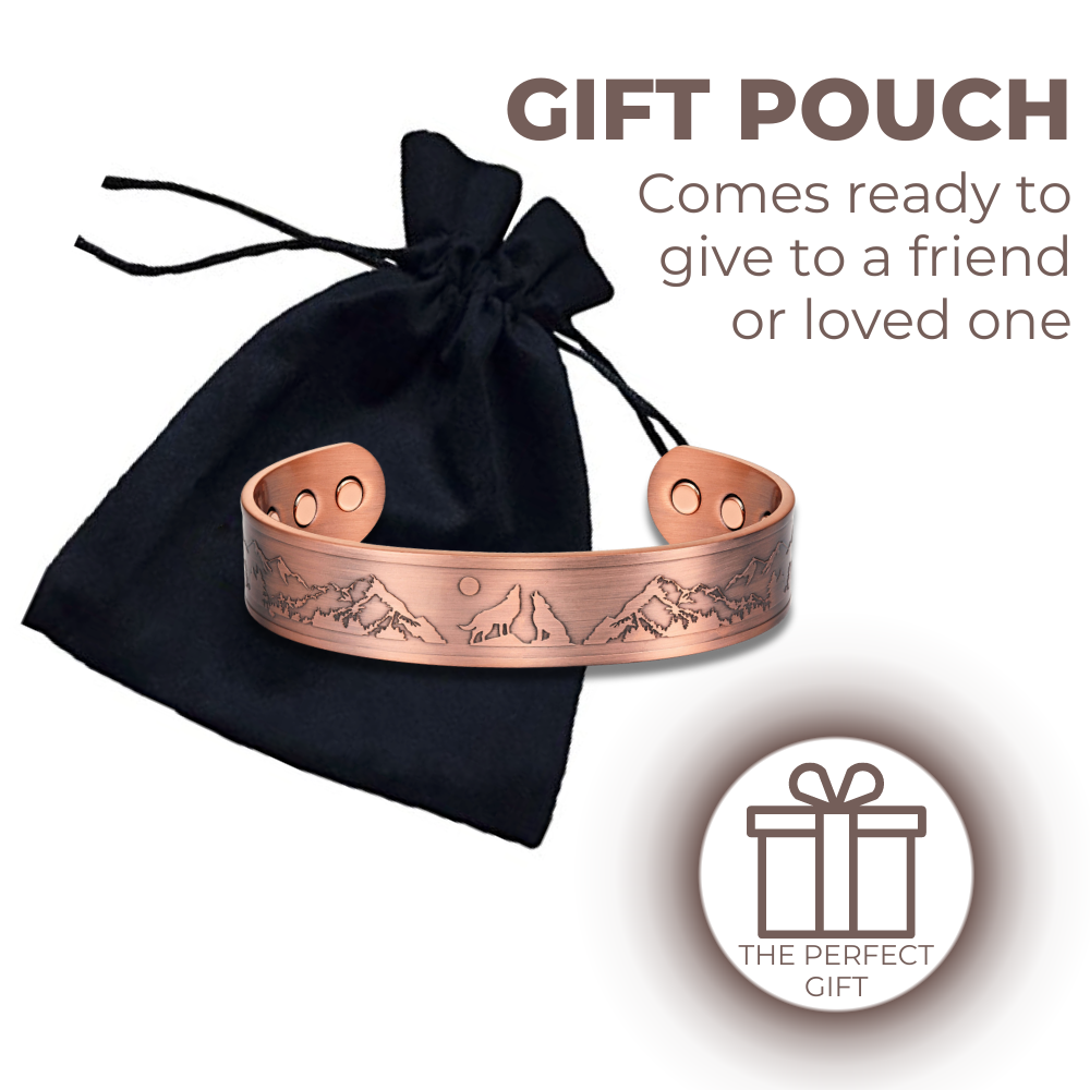 Mens Copper Magnetic Bangle Bracelet Eagle - New Design