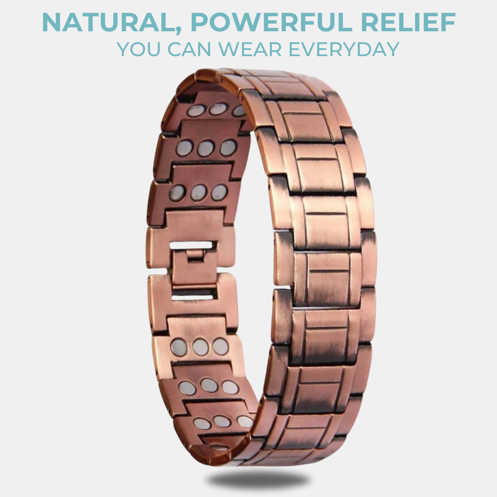 Mens Copper Magnetic Bracelet TRIPLE Power