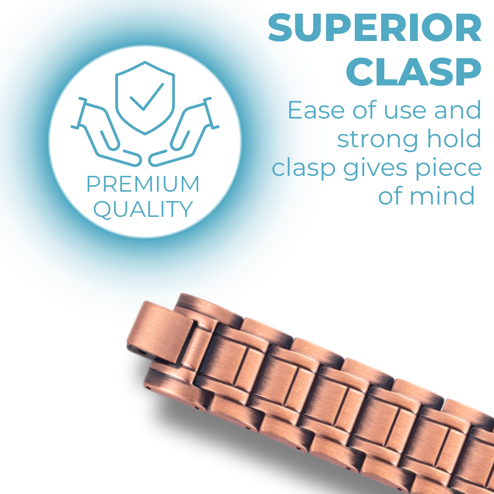 Mens Copper Magnetic Bracelet TRIPLE Power