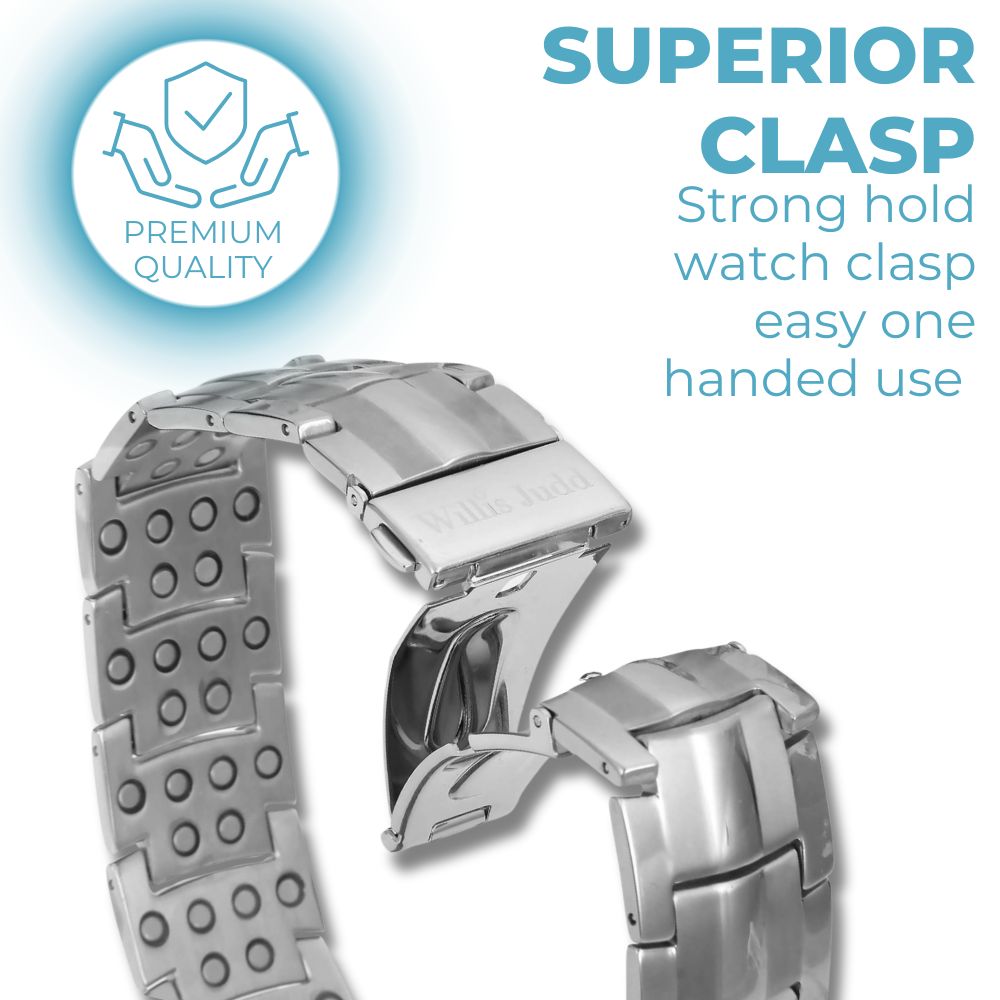 Strongest Magnetic Bracelet For Men - New Design- Silver