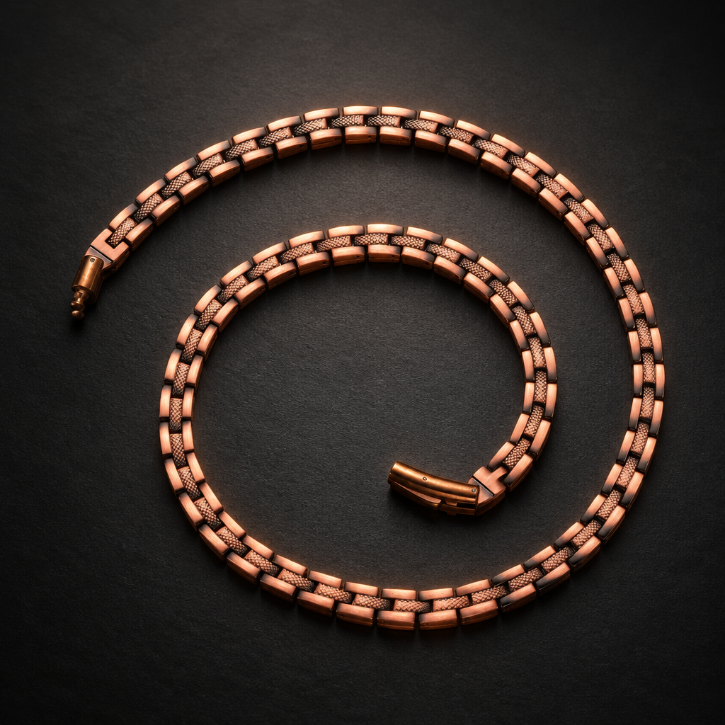 Ladies Copper Bracelet & Magnetic Chain Gift Set