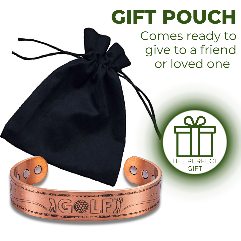 Willis Judd Mens Copper Bangle Golf Bracelet