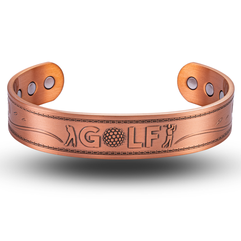Willis Judd Mens Copper Bangle Golf Bracelet