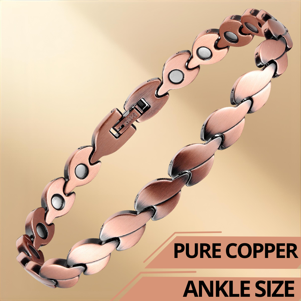 Ladies Copper Magnetic Therapy Anklet