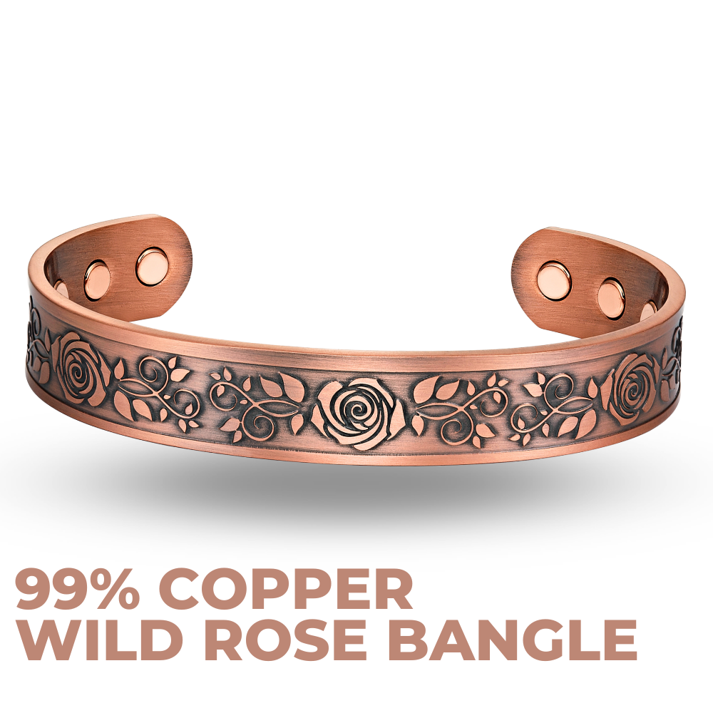 Willis Judd Mens Copper Wild Rose Bangle