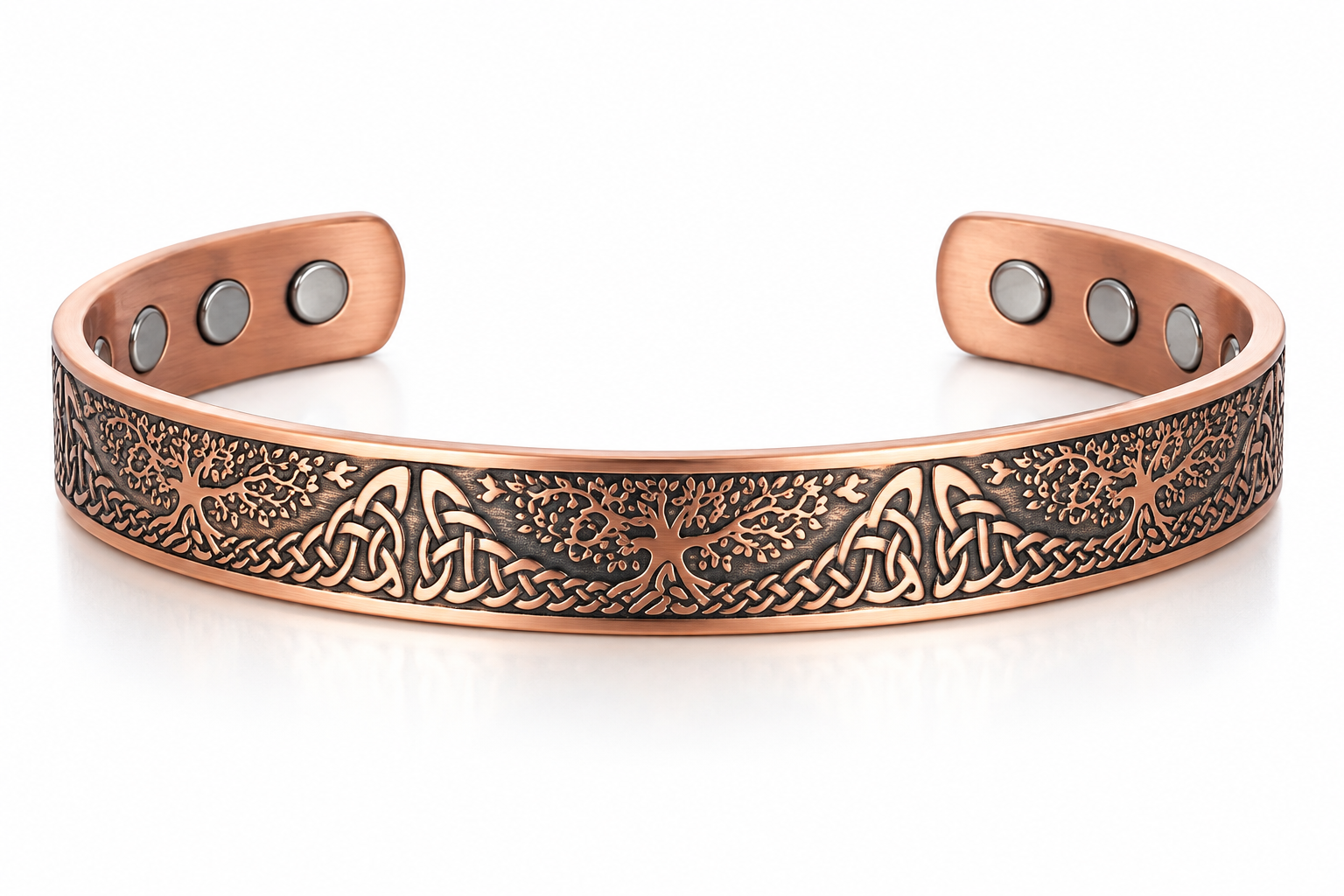 Willis Judd Pure Copper Tree of Life Ladies Bangle Bracelet