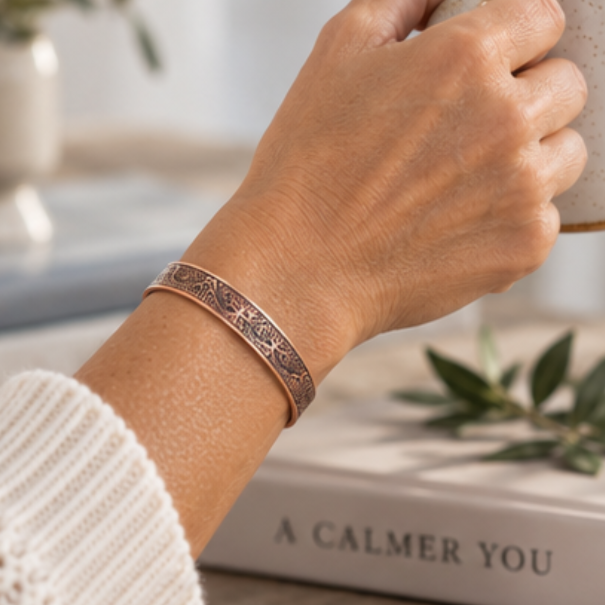 Willis Judd Pure Copper Tree of Life Ladies Bangle Bracelet