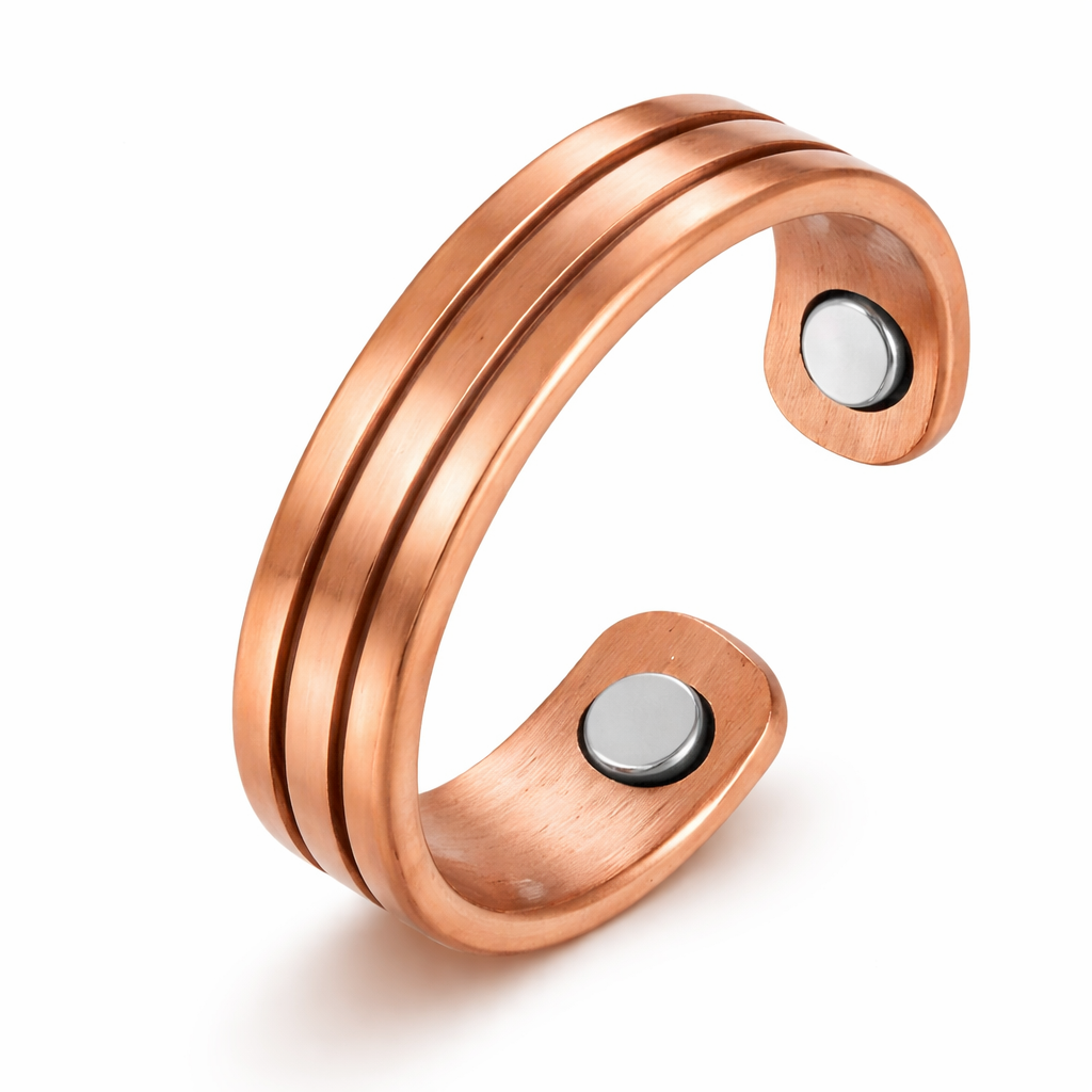 Mens Adjustable Copper Magnetic Ring