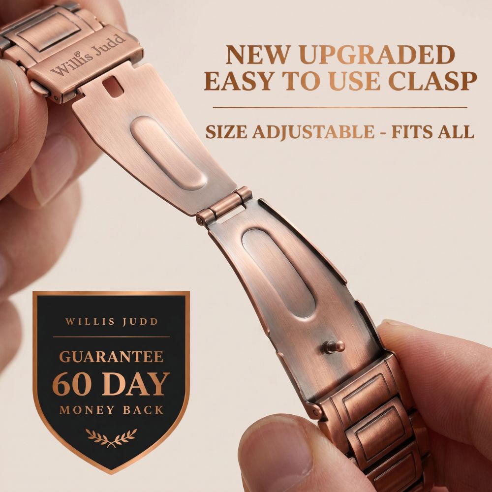 Mens Copper Magnetic Bracelet TRIPLE Power