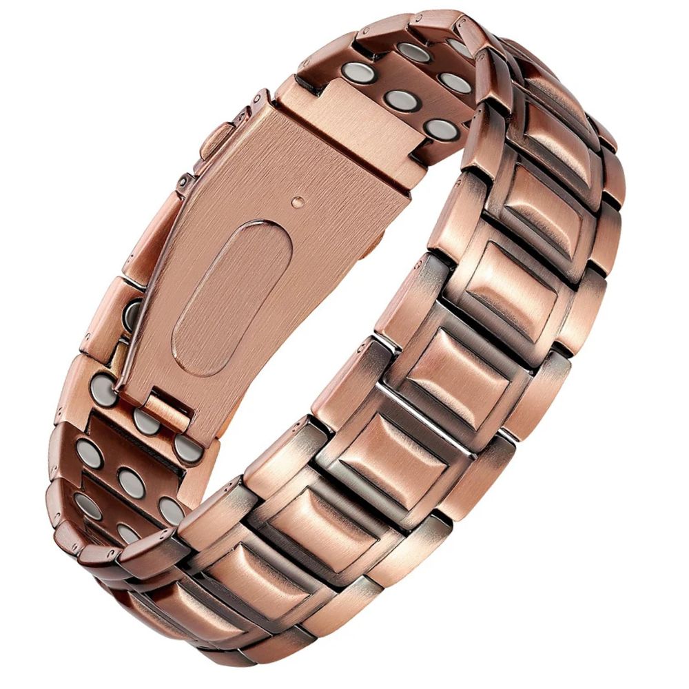Mens Copper Magnetic Bracelet TRIPLE Power
