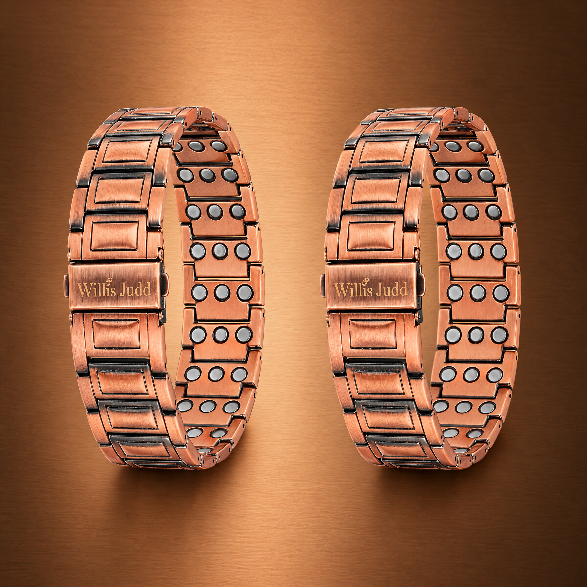 3-Magnet Copper Bracelet Twin Pack