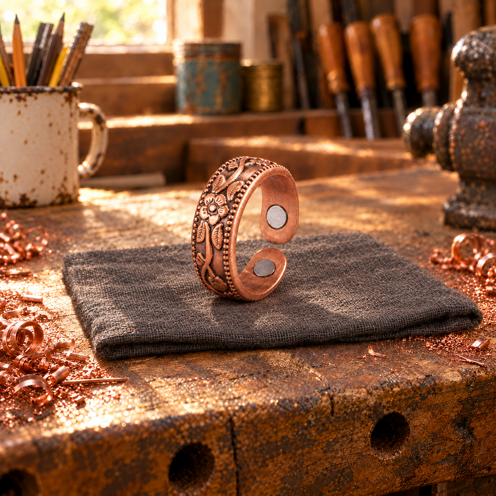 Wildflower Copper Ring - Adjustable