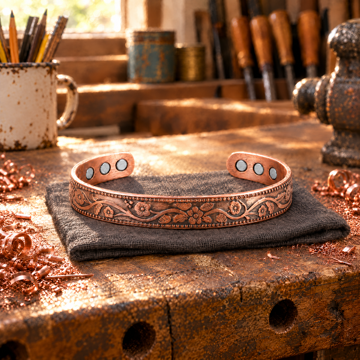 Wildflower Copper Cuff